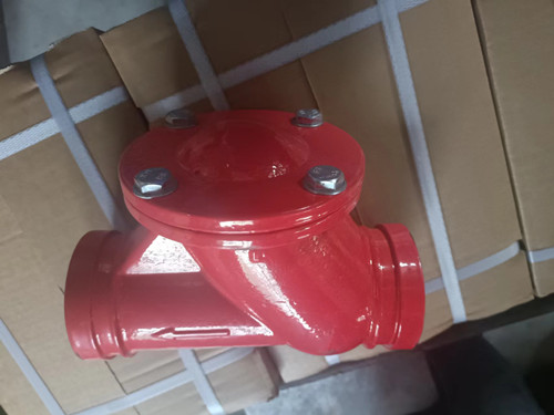 沟槽卡箍式圆球止回阀
